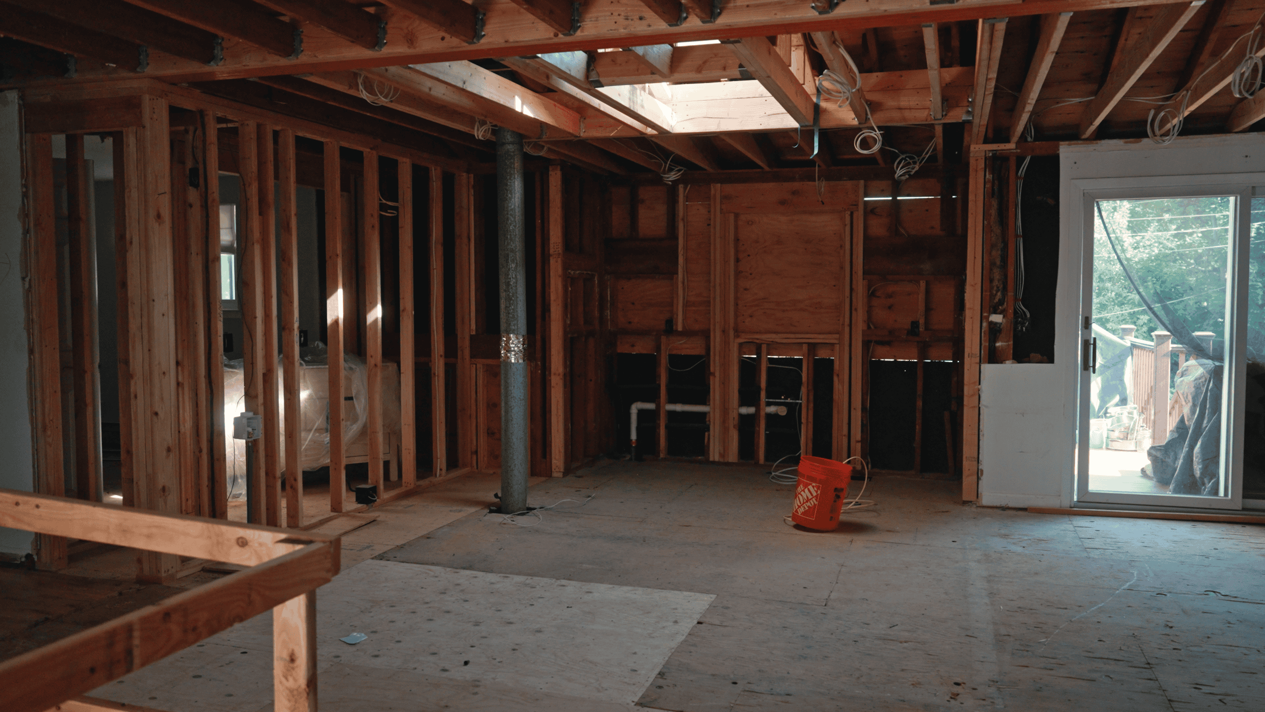 Dormer and addition construction progress photo in Nassau and Suffolk County